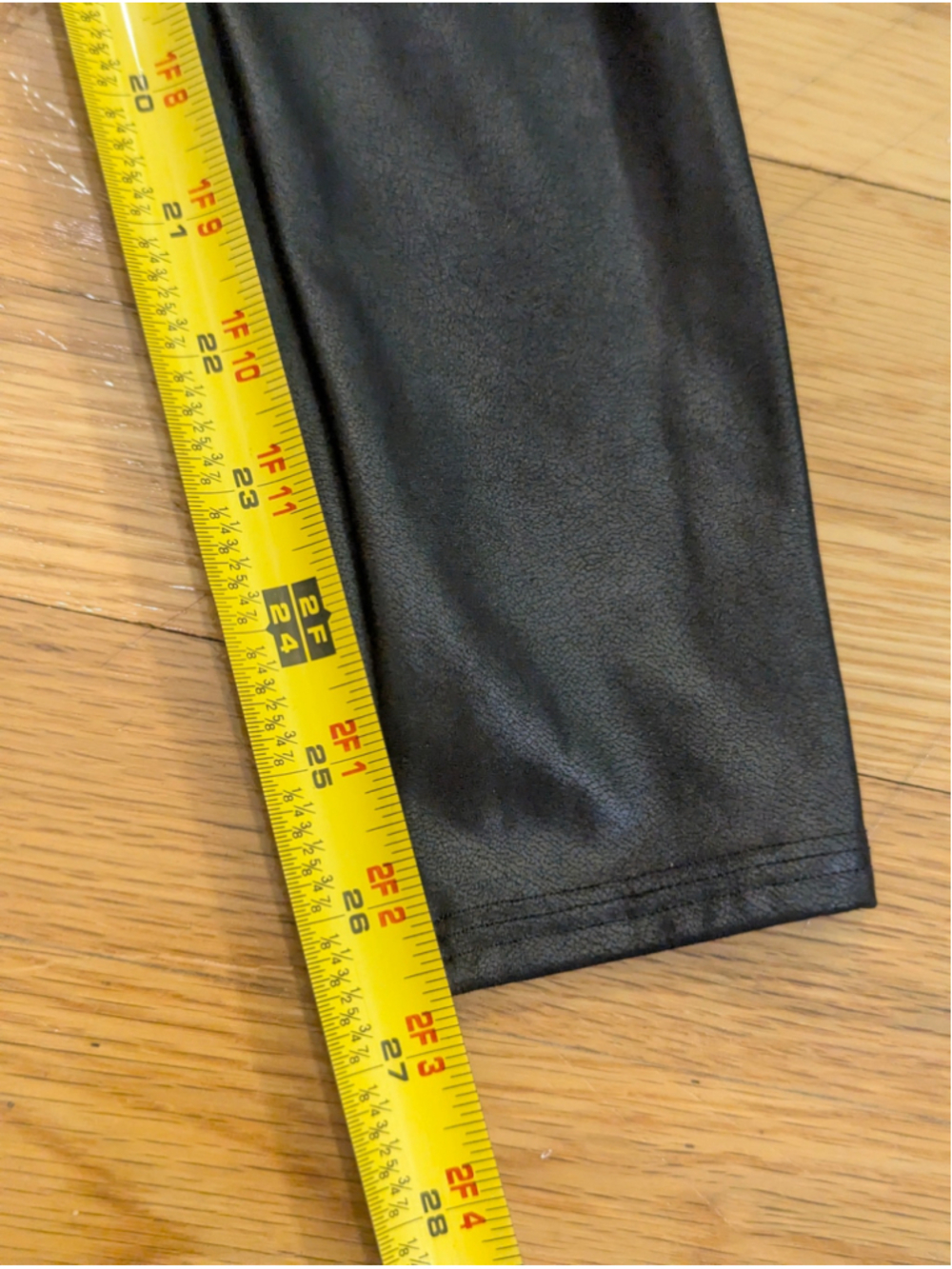 SPANX Black Faux Leather Leggings Large - Picture 13 of 13